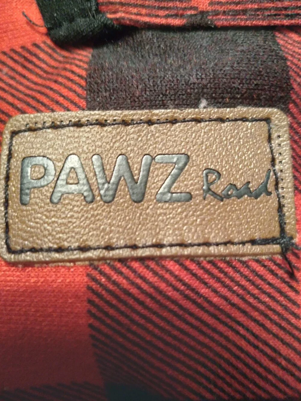 Red & Black Buffalo Check Dog Coat, Pjs By PAWZ Fleece Lined Sz M-XL